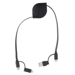 Kabel do ładowania 6 w 1 / Czarny P302.661