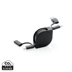 Kabel do ładowania 6 w 1 / Czarny P302.661