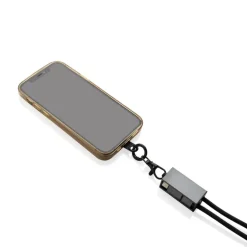Kabel do ładowania 2 w 1, smycz na telefon Terra / Szary P302.5402