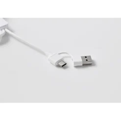 Kabel do ładowania 2 w 1 typ C / Bialy MO2722-06