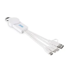 Kabel do ładowania 2 w 1 typ C / Bialy MO2722-06