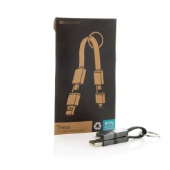 Kabel do ładowania 4 w 1 60W Terra / Szary P302.7602