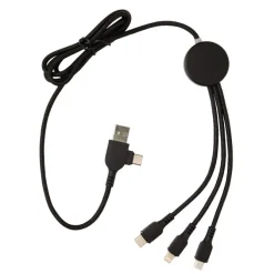 Kabel do ładowania z podświetleniem logotypu / Czarny P302.391