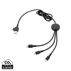 Kabel do ładowania z podświetleniem logotypu / Czarny P302.391