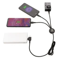 Kabel do ładowania z podświetleniem logotypu / Czarny P302.391
