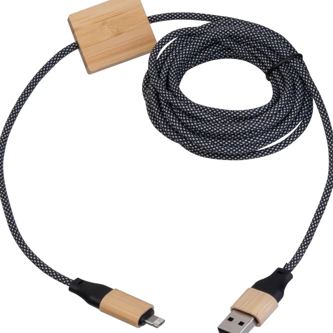 Kabel do szybkiego ładowania 4w1, 3m KRISTIN / Beżowy 3543413