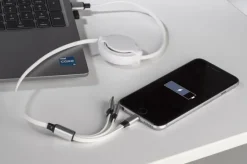 Kabel USB 3 W 1 BALJO / Biały 09151-01