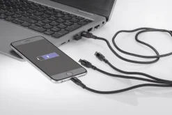Kabel USB 3 w 1 FAST / Czarny 09156-02