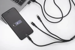 Kabel USB 3 w 1 FAST / Czarny 09156-02