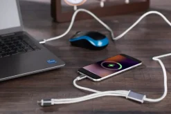 Kabel USB 3 w 1 TALA / Srebrny 09071-00