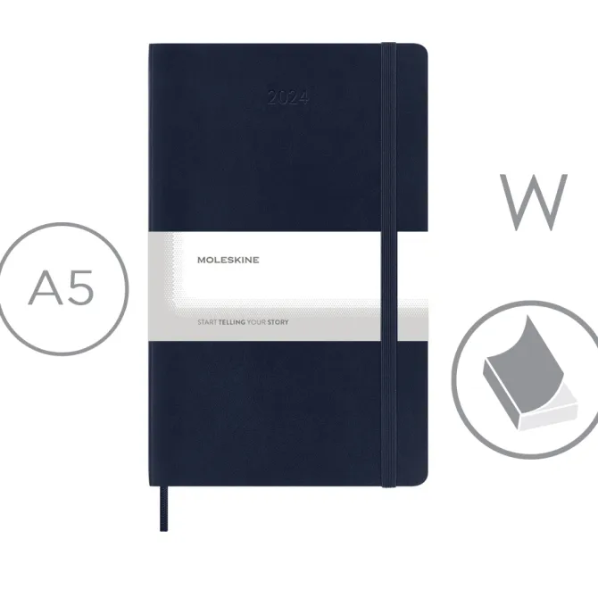 Kalendarz MOLESKINE / Ciemnoniebieski VM398-27/2024