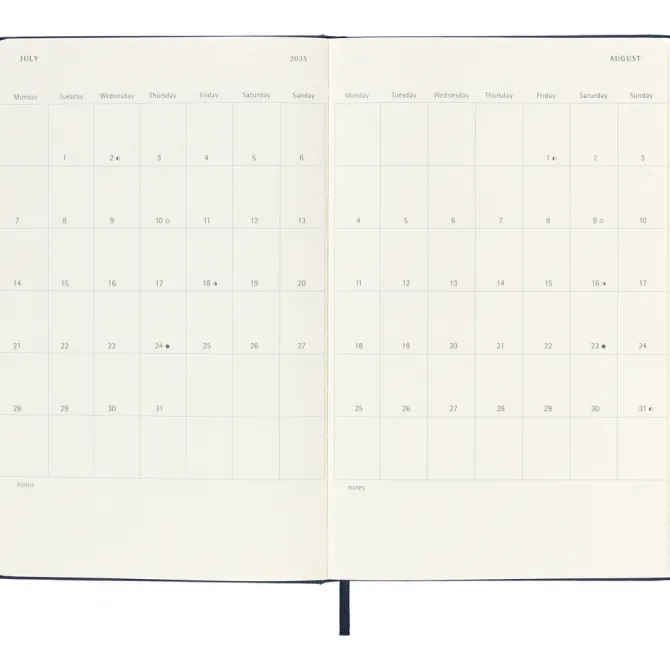 Kalendarz MOLESKINE / Ciemnoniebieski VM394-27/2025