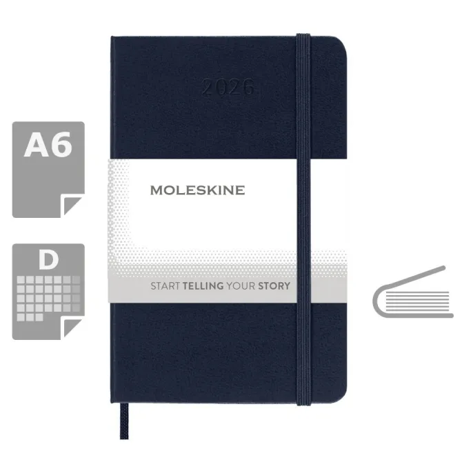 Kalendarz MOLESKINE / Ciemnoniebieski VM292-27/2026
