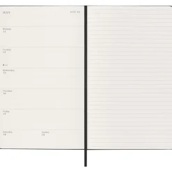 Kalendarz MOLESKINE / Czarny VM399-03/2026