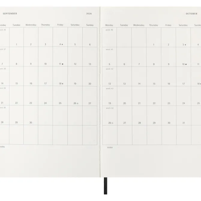Kalendarz MOLESKINE / Czarny VM398-03/2027