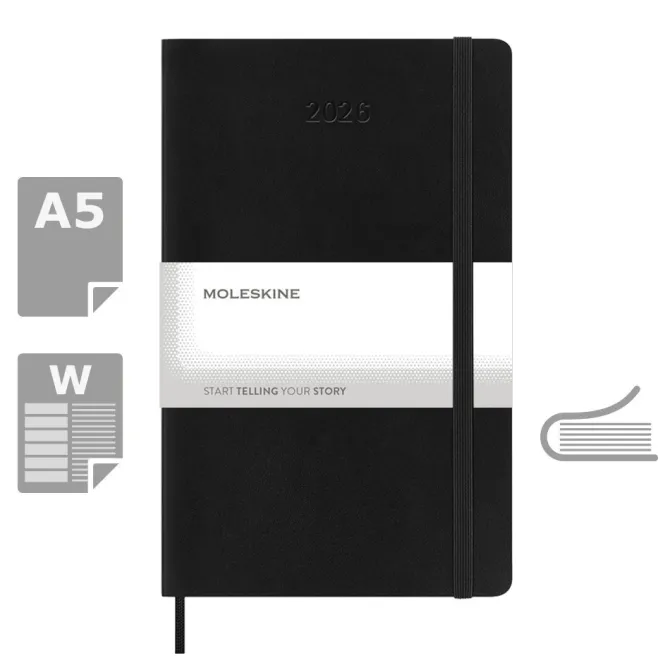 Kalendarz MOLESKINE / Czarny VM398-03/2027