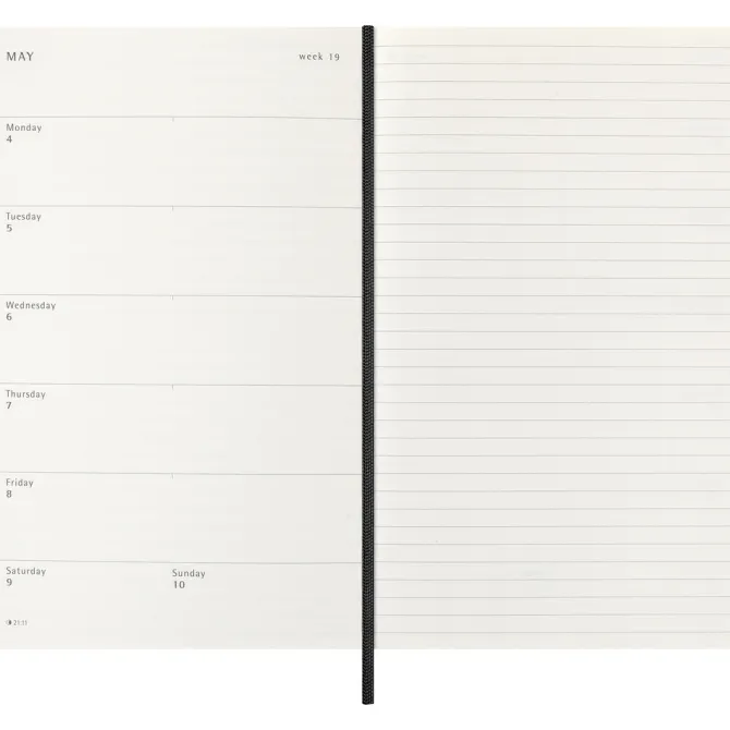 Kalendarz MOLESKINE / Czarny VM398-03/2027