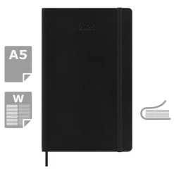 Kalendarz MOLESKINE / Czarny VM398-03/2025