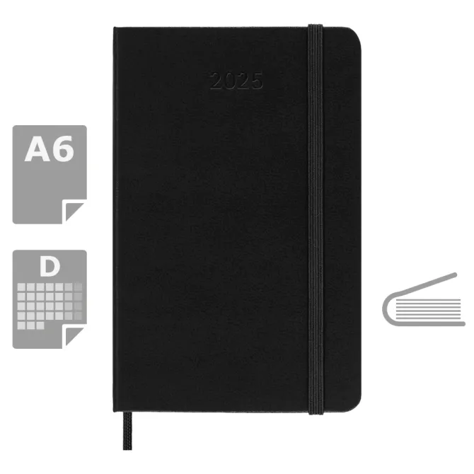 Kalendarz MOLESKINE / Czarny VM292-03/2025
