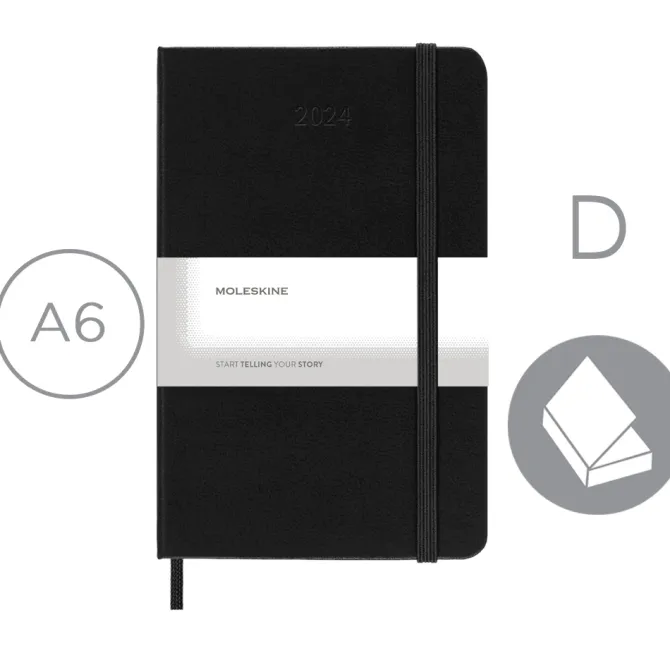 Kalendarz MOLESKINE / Czarny VM292-03/2024