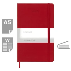 Kalendarz MOLESKINE / Czerwony VM399-05/2026