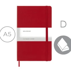 Kalendarz MOLESKINE / Czerwony VM394-05/2024