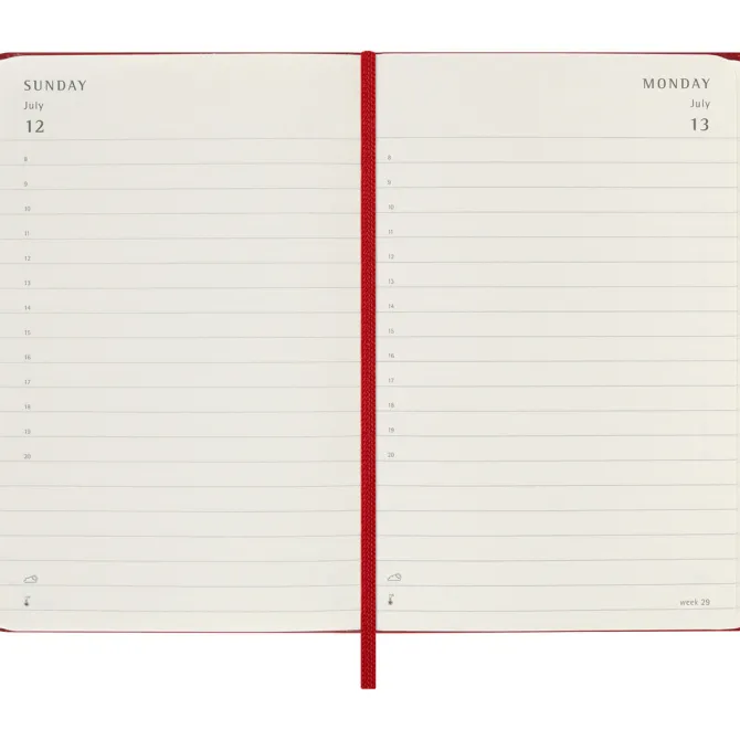 Kalendarz MOLESKINE / Czerwony VM292-05/2024