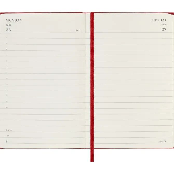 Kalendarz MOLESKINE / Czerwony VM292-05/2024