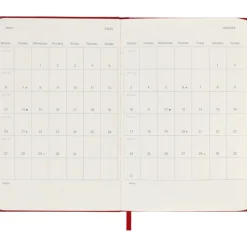 Kalendarz MOLESKINE / Czerwony VM292-05/2024