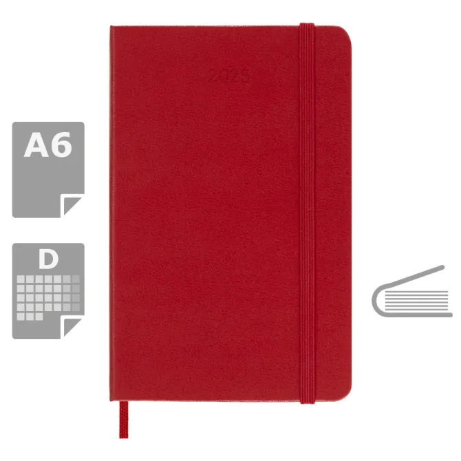 Kalendarz MOLESKINE / Czerwony VM292-05/2025