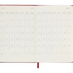 Kalendarz MOLESKINE / Czerwony VM292-05/2025