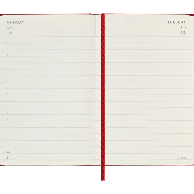 Kalendarz MOLESKINE / Czerwony VM292-05/2025