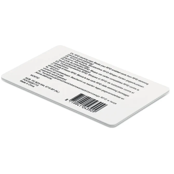 Karta blokująca RFID / Biały MO9751-06