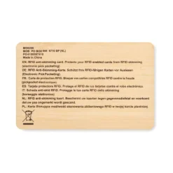 Karta blokująca RFID wykonana z bambusa / Drewna MO6200-40