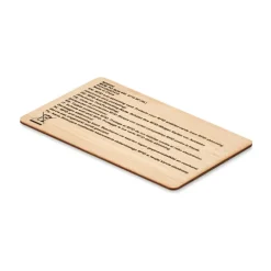 Karta blokująca RFID wykonana z bambusa / Drewna MO6200-40