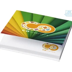 Karteczki samoprzylepne Sticky-Mate® 75x75mm w miękkiej okładce / Biały 21098001