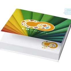 Karteczki samoprzylepne Sticky-Mate® 75x75mm w miękkiej okładce / Biały 21098004
