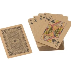 Karty do gry z papieru z recyklingu / Brązowy V8306-16