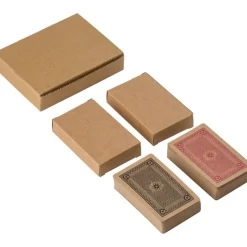 Karty do gry z papieru z recyklingu / Brązowy V2224-16