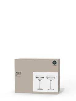 Kieliszek do szampana SAGA GLASS 27CL 2-szt, transparentny / Default 5018265-