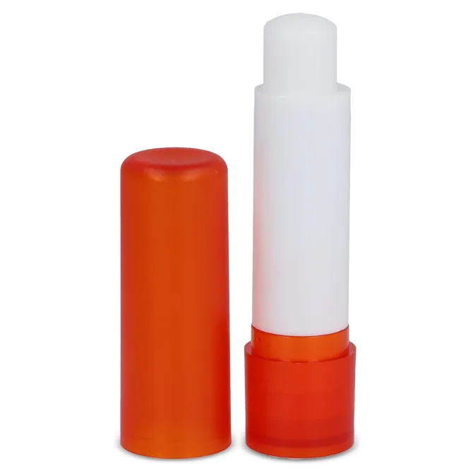 Klasyczny balsam do ust w sztyfcie wykonany z materiałów z recyklingu / Ecru / pomarańczowy LT90485-N5426