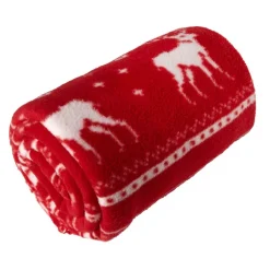 Koc polarowy / Czerwony V7598-05