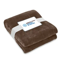 Koc polarowy RPET 280 gr/m² / Czekolada MO6804-41