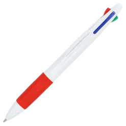 4 Kolorowy długopis z uchwytem / Biały / czarny LT87854-N0102