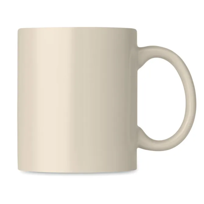 Kolorowy kubek ceramiczny / Bezowy MO6208-13