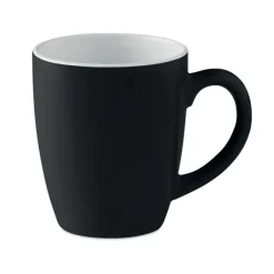 Kolorowy kubek ceramiczny / Czarny MO9242-03