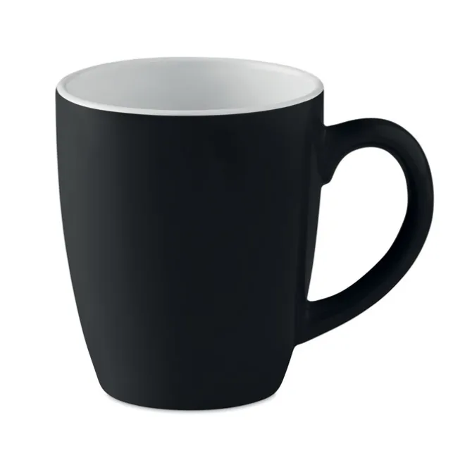 Kolorowy kubek ceramiczny / Czarny MO9242-03