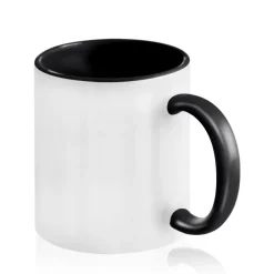 2-kolorowy kubek ceramiczny pod sublimację, 325 ml / Czarny IP37024811