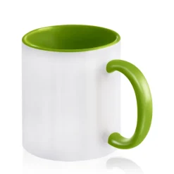 2-kolorowy kubek ceramiczny pod sublimację, 325 ml / Jasnozielony IP37024843