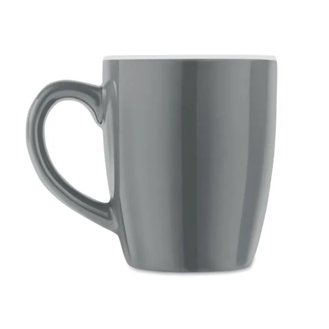 Kolorowy kubek ceramiczny / Szary MO9242-07
